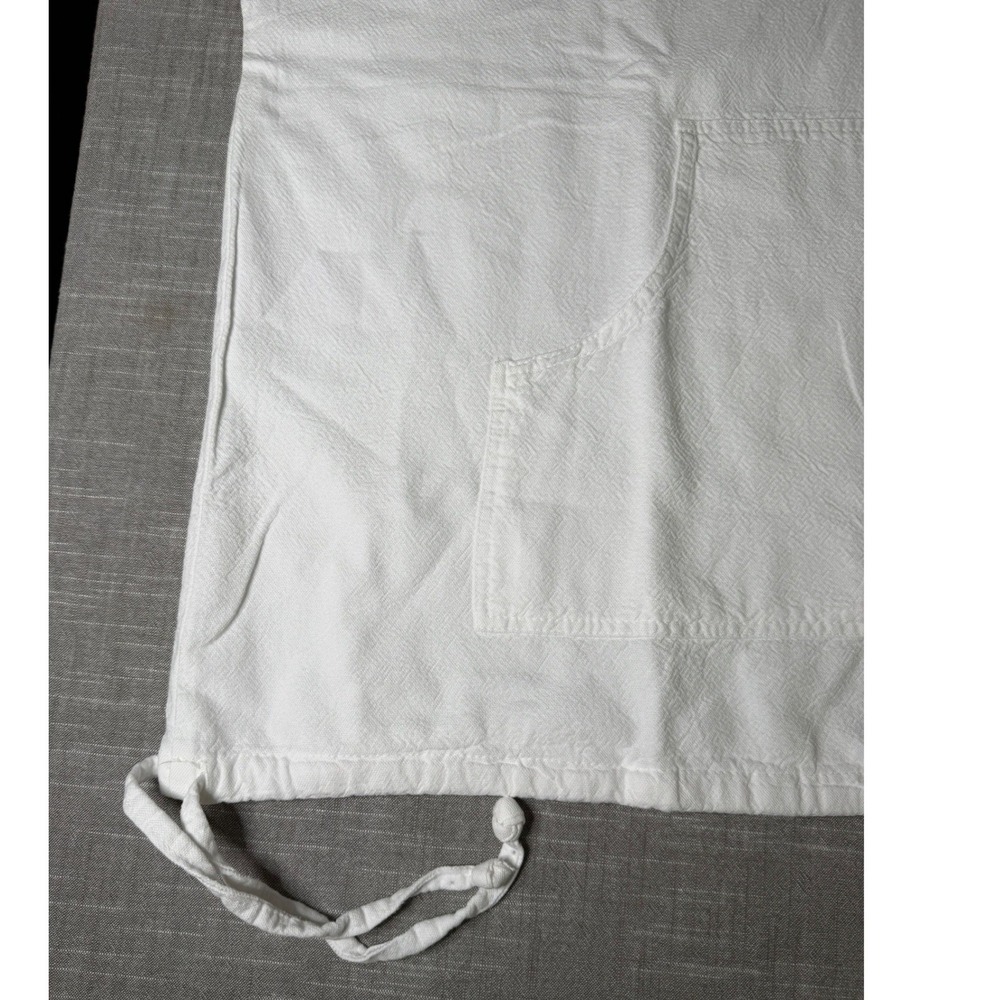 Soft Surroundings White Textured V-Neck Hoodie Pullover Kangaroo Pocket 2X USA - Picture 5 of 8